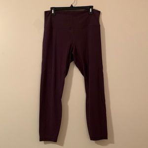 Lululemon 25” Align leggings, purple, size 12